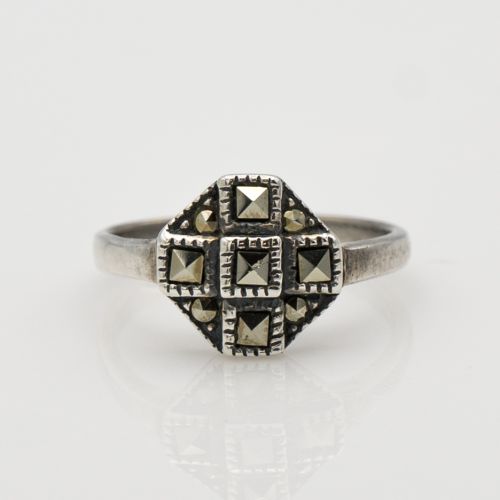 Sterling Silver 925 Marcasite Ring 